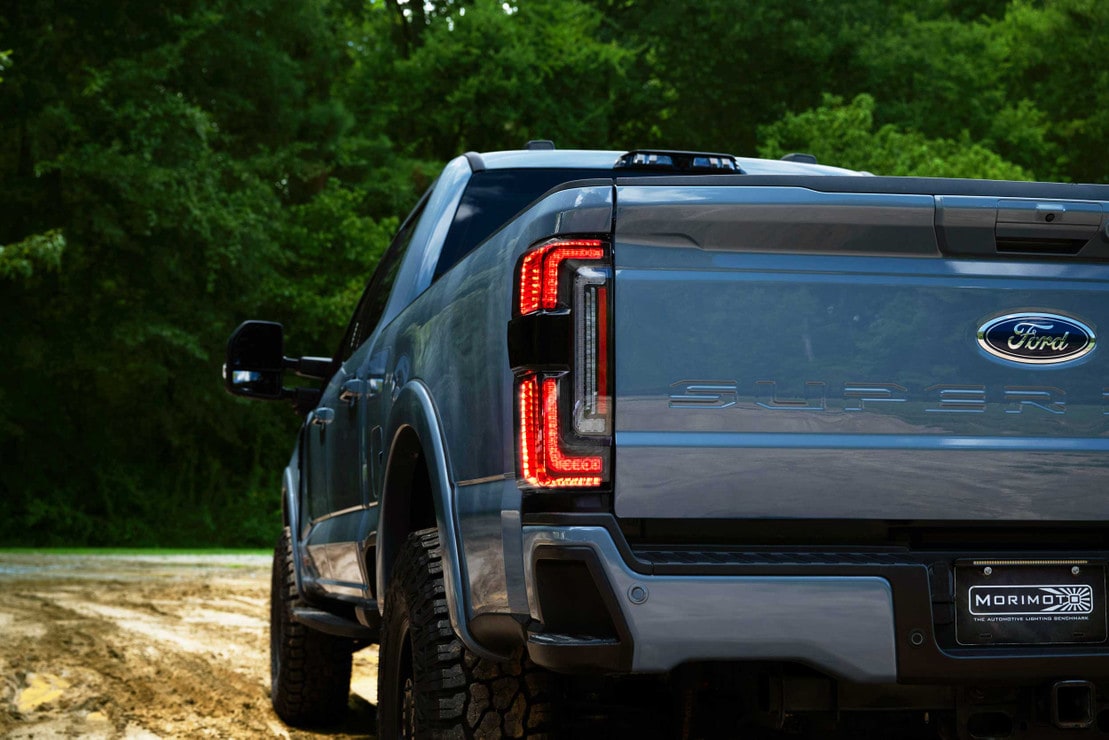 2023-2026+ Ford Super Duty F250 Red Smoked LED Tail Lights