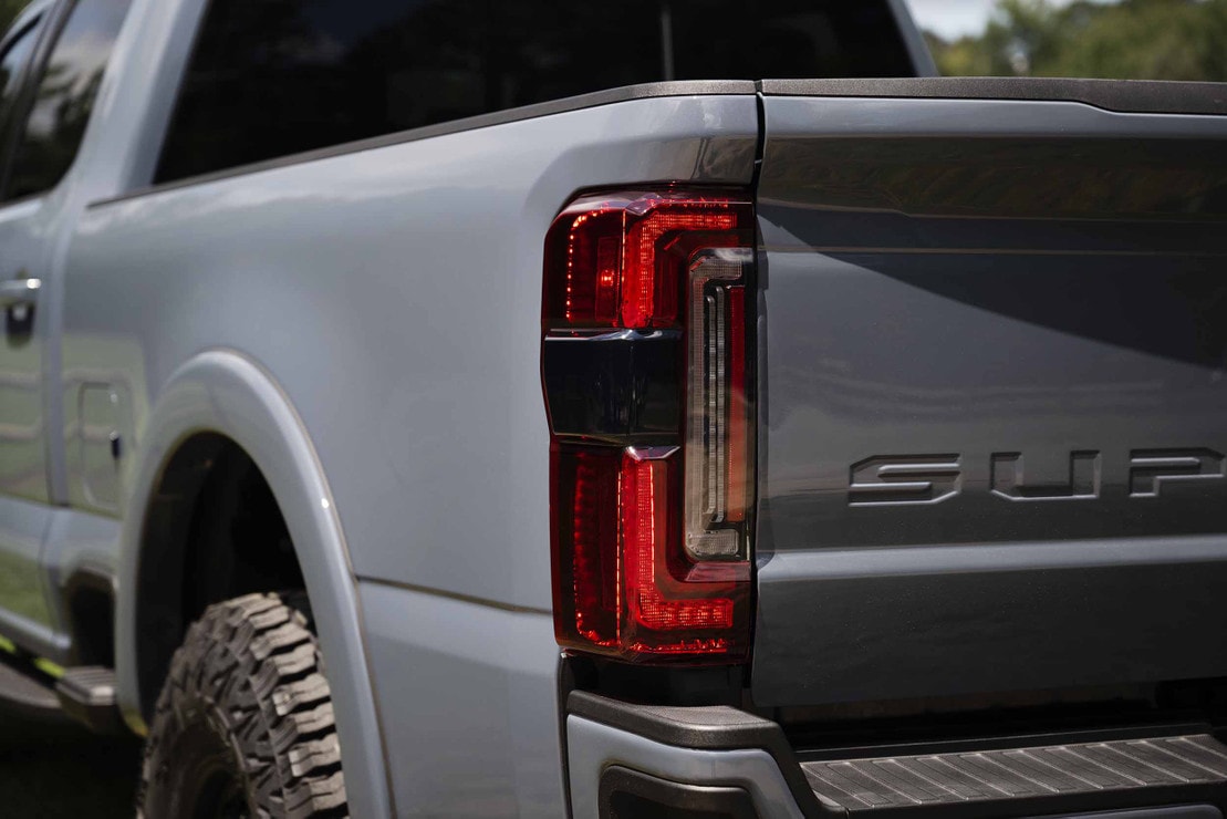 2023-2026+ Ford Super Duty F250 Red Smoked LED Tail Lights