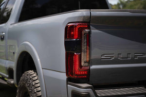 2023-2026+ Ford Super Duty F250 Red Smoked LED Tail Lights