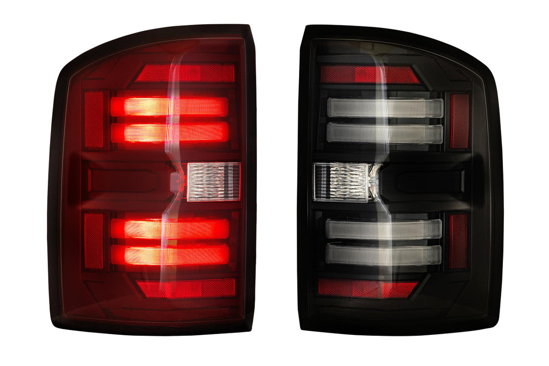 2014-2019 Chevrolet Silverado Red or Smoked LED Tail Lights - Fits all models