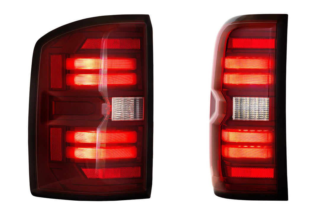 2014-2019 Chevrolet Silverado Red or Smoked LED Tail Lights - Fits all models