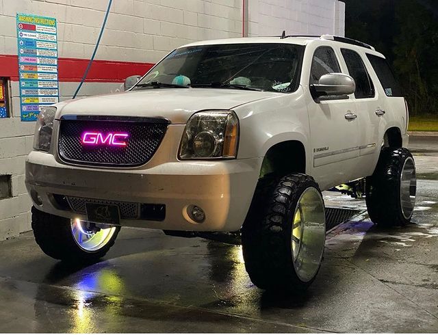 Illuminated GMC RGBW LED Badge Emblem Logo (RGBW | Flow Series) LED headlight kit AutoLEDTech Oracle Lighting Trendz Flow Series RGBHaloKits OneUpLighting Morimoto