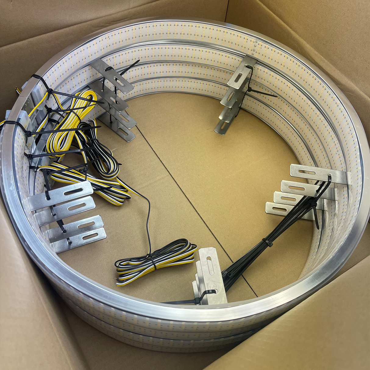 12 Row Scanning + Turn White LED Wheel Ring Lights Kit
