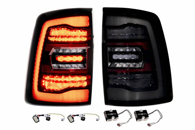 2019-2024 Ram HD 2500 Red Smoked XB LED Tail Lights - AutoLEDTech.com
