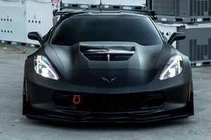 14-19 Chevrolet C7 Corvette FACELIFT LED DRL Projector Headlights - C8 Design