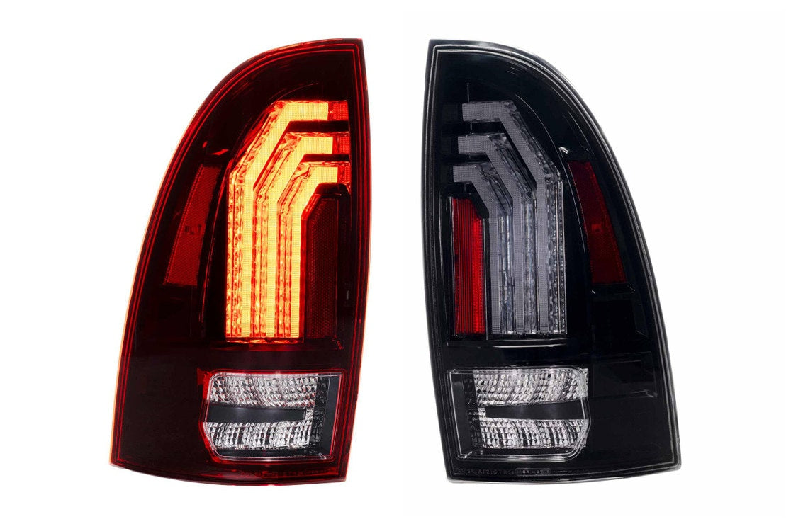 2005-2015 Toyota Tacoma Red Smoked LED Tail Lights - Fits all models