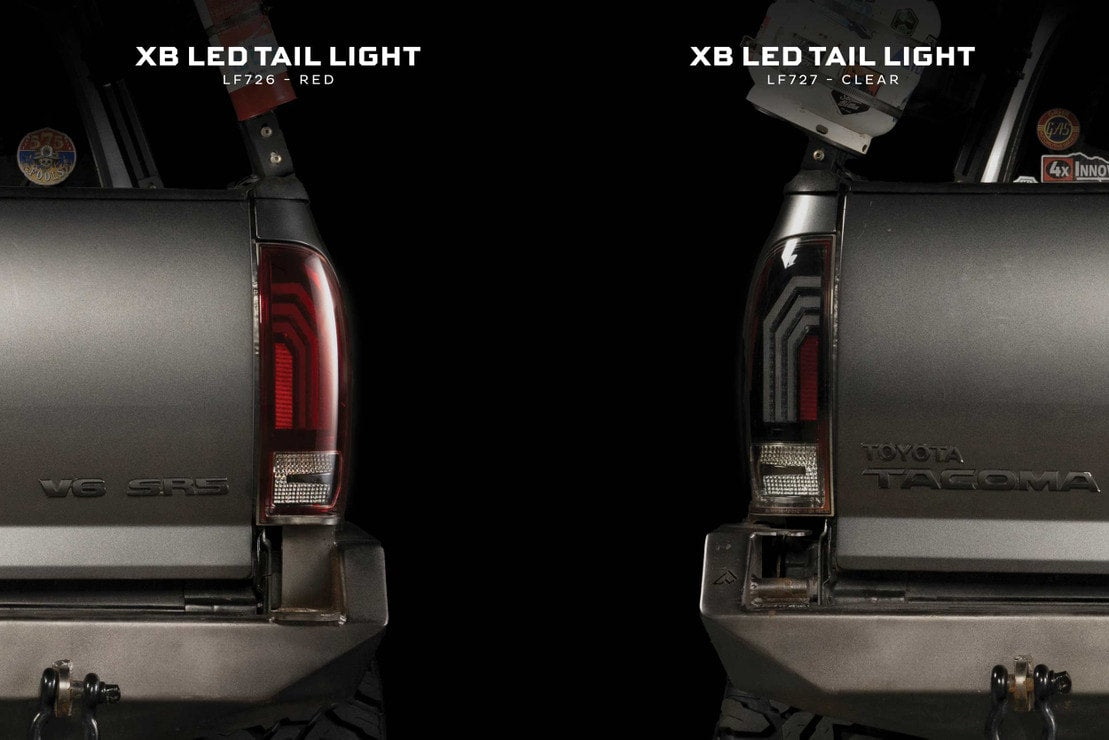 2005-2015 Toyota Tacoma Red Smoked LED Tail Lights - Fits all models