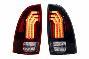 2005-2015 Toyota Tacoma Red Smoked LED Tail Lights - Fits all models