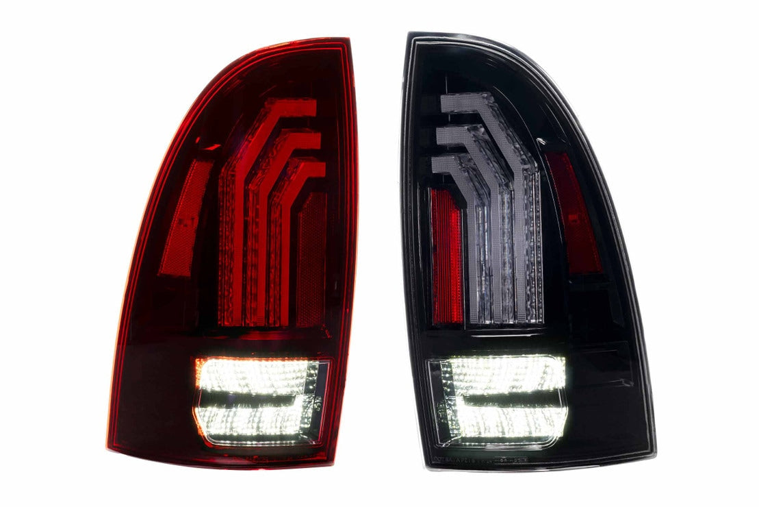 2005-2015 Toyota Tacoma Red Smoked LED Tail Lights - Fits all models