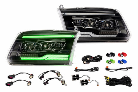 2013-2018 Dodge Ram White Amber LED DRL XBG Grill Light Assembly - AutoLEDTech.com