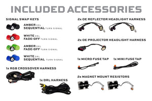 2009-2018 Dodge Ram XRGB EVO LED DRL Projector Headlights