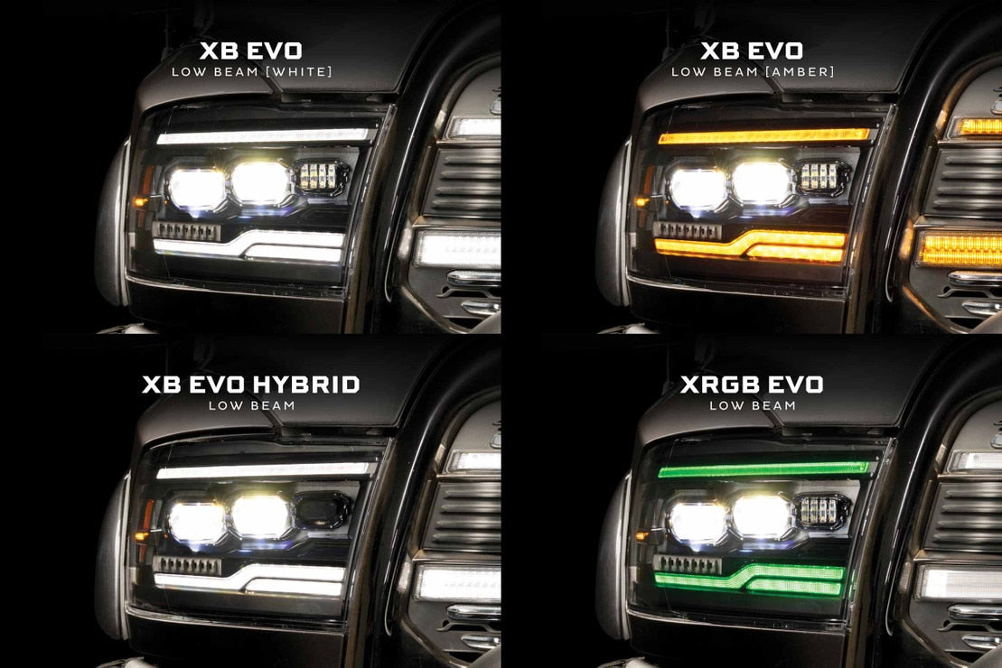 2009-2018 Dodge Ram XRGB EVO LED DRL Projector Headlights