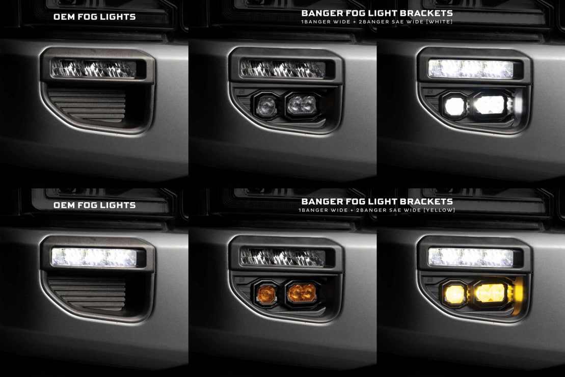 2020-2022 Ford Super Duty 4Banger LED Fog Light Pods