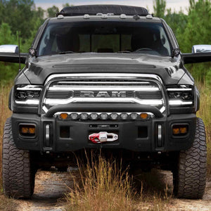 2013-2018 Dodge Ram White Amber LED DRL XBG Grill Light Assembly - AutoLEDTech.com