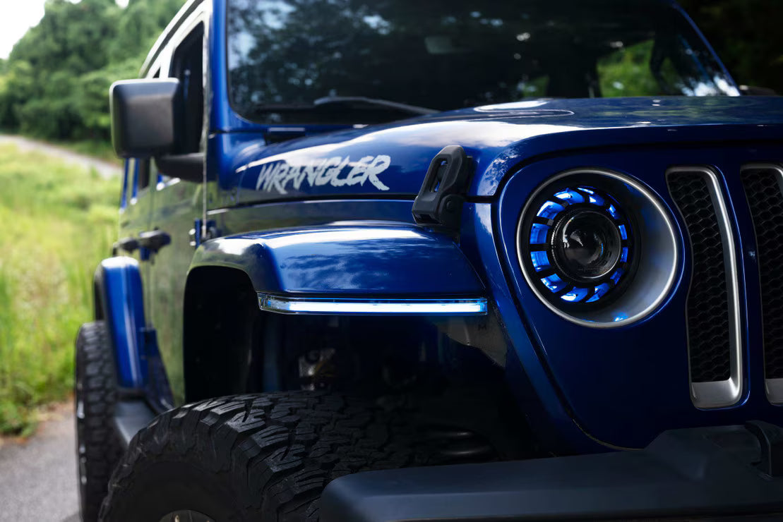 2020+ Jeep JL JT Wrangler Gladiator RGB LED Fender Flare Chop Kit