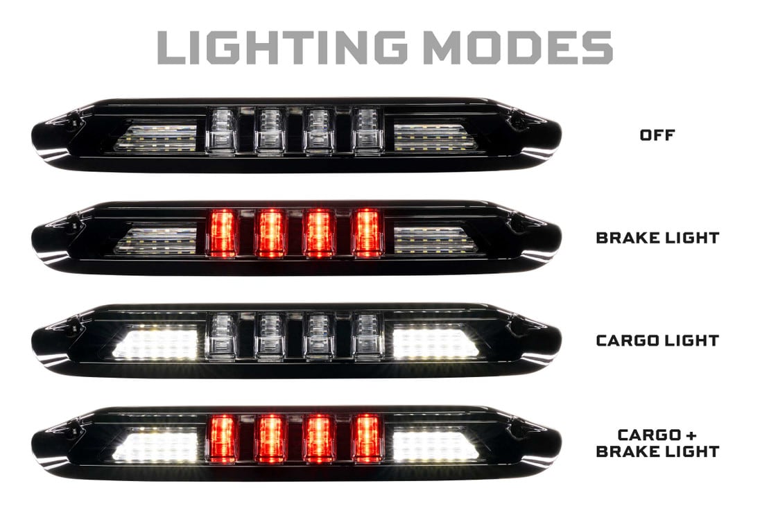 2007-2014 GMC Chevy Sierra Silverado Smoked LED 3rd Brake Light