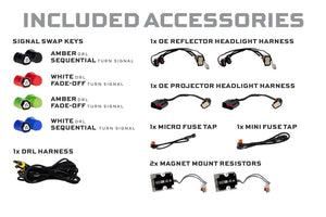 2009-2018 Dodge Ram XB EVO LED DRL Projector Headlights