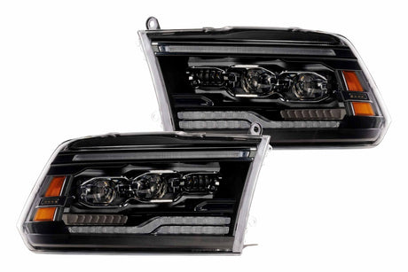 2013-2018 Dodge Ram White Amber LED DRL XBG Grill Light Assembly - AutoLEDTech.com