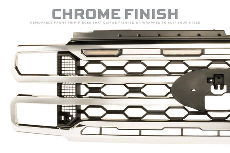 2023-2026+ Ford Super Duty White Amber LED XBG Grill Light Assembly - AutoLEDTech.com
