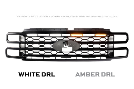 2023-2026+ Ford Super Duty White Amber LED XBG Grill Light Assembly - AutoLEDTech.com