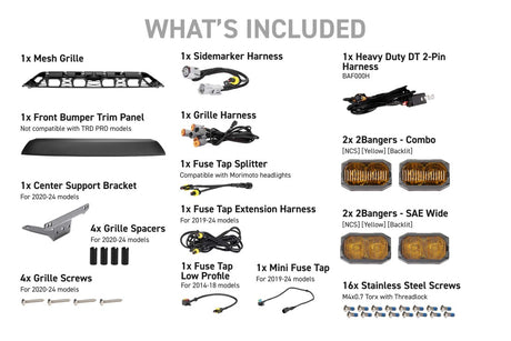 2014-2024 Toyota 4Runner Amber LED XBG DRL Grill Light Assembly - AutoLEDTech.com