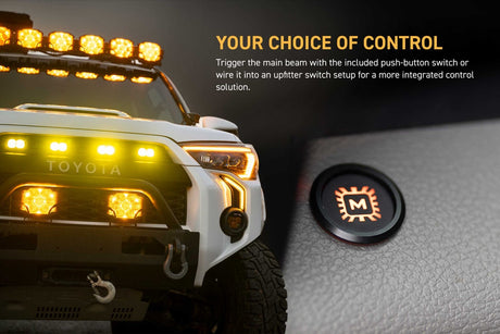 2014-2024 Toyota 4Runner Amber LED XBG DRL Grill Light Assembly - AutoLEDTech.com