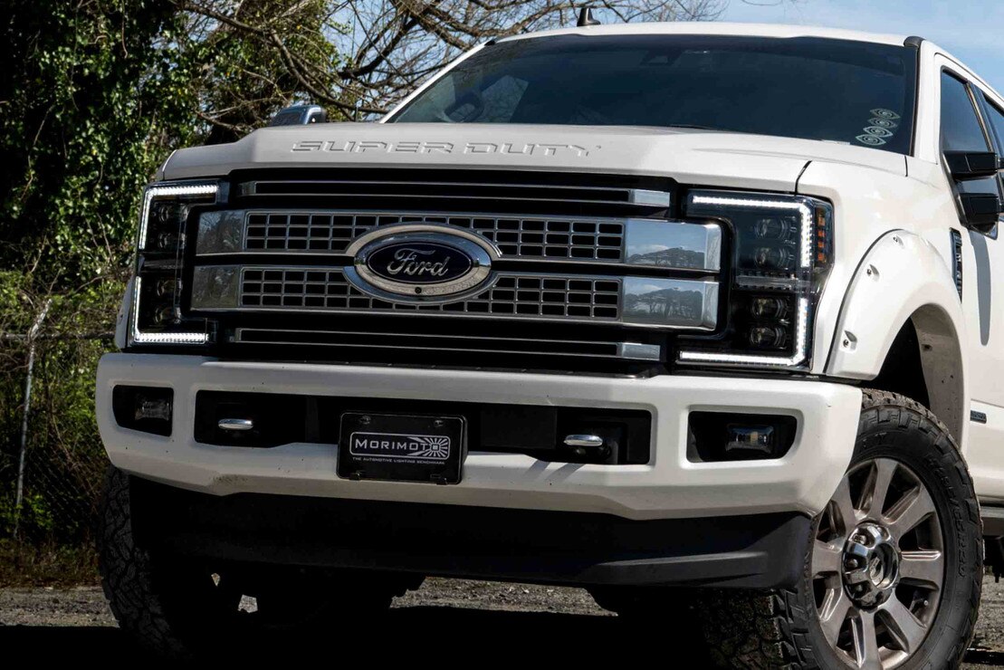 2017-2019 Ford Super Duty XB EVO LED DRL Projector Headlights - AutoLEDTech.com