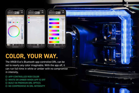 2017-2019 Ford Super Duty XRGB EVO LED DRL Projector Headlights - AutoLEDTech.com
