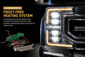 2020-2022 Ford Super Duty XB EVO LED DRL Projector Headlights - AutoLEDTech.com