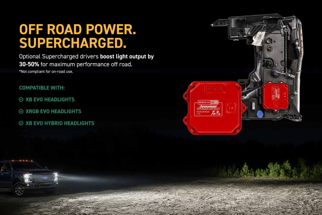 2020-2022 Ford Super Duty XB EVO LED DRL Projector Headlights - AutoLEDTech.com