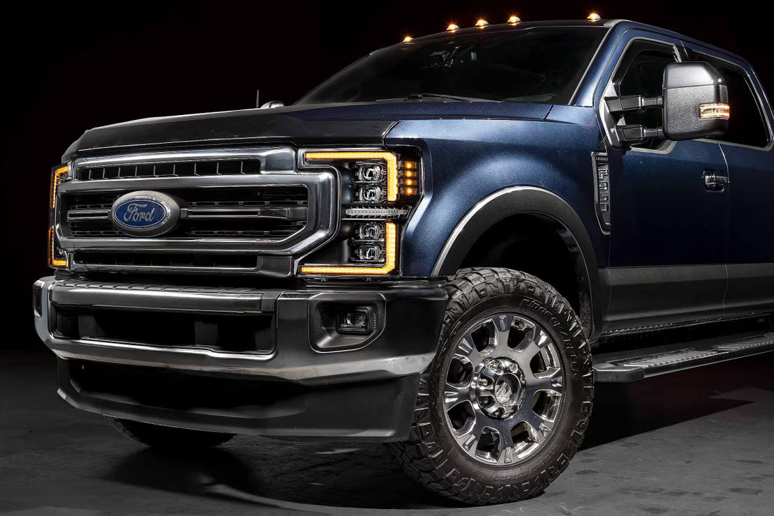 2020-2022 Ford Super Duty XB EVO LED DRL Projector Headlights - AutoLEDTech.com