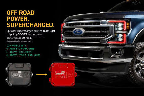 2020-2022 Ford Super Duty XRGB EVO LED DRL Projector Headlights - AutoLEDTech.com