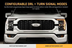 2021-2023 Ford F150 EVO XB LED DRL Projector Headlights