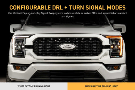 2021-2023 Ford F150 EVO XB LED DRL Projector Headlights