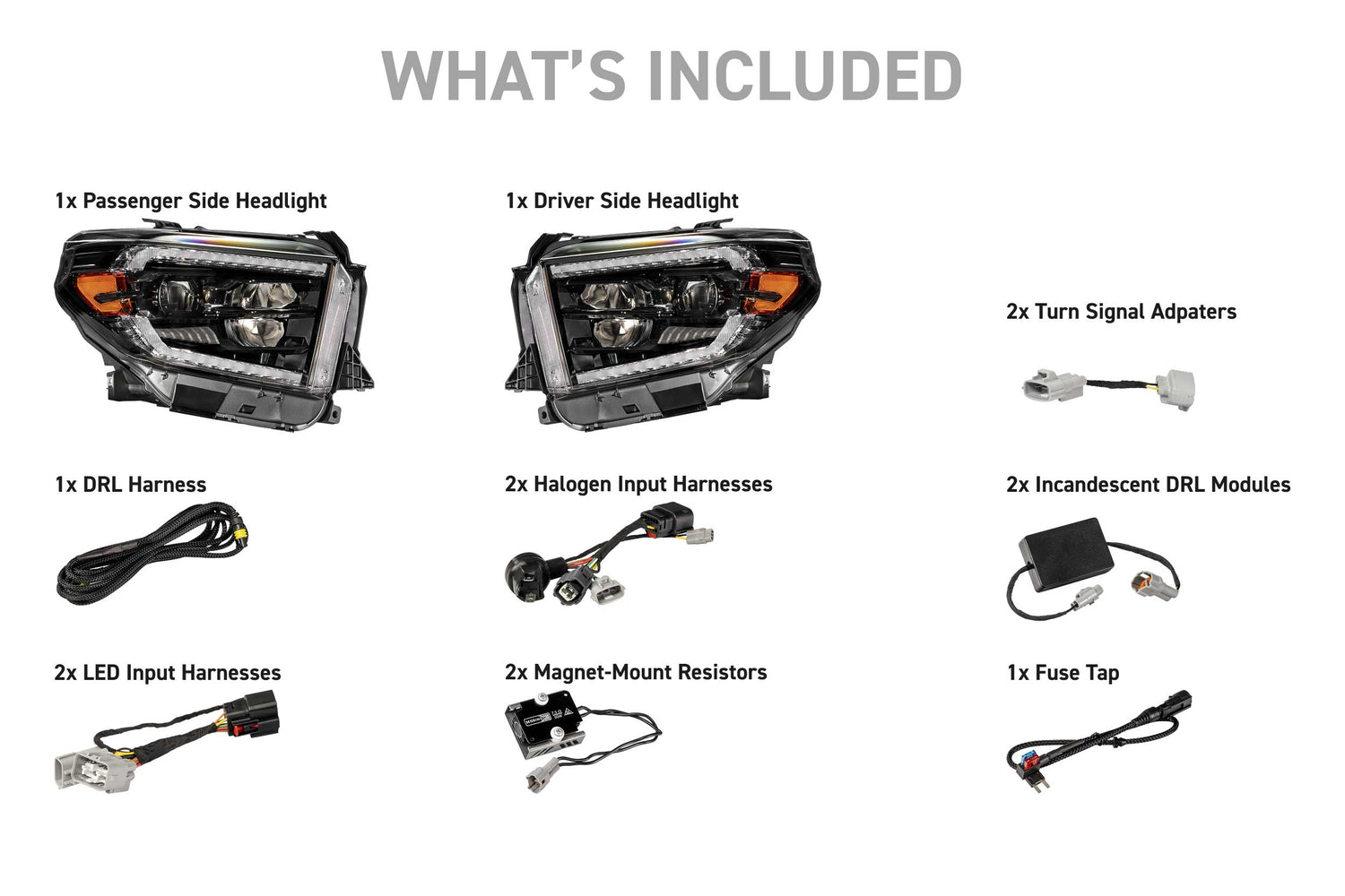 14-21 Toyota Tundra Morimoto XB Evo Hybrid LED Headlights - AutoLEDTech.com