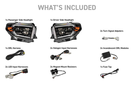 14-21 Toyota Tundra Morimoto XB Evo Hybrid LED Headlights - AutoLEDTech.com
