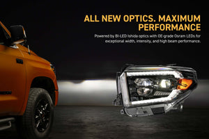 14-21 Toyota Tundra Morimoto XB Evo Hybrid LED Headlights - AutoLEDTech.com