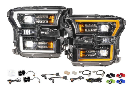 2015-2020 Ford F-150 & Raptor XB EVO LED DRL Projector Headlights - AutoLEDTech.com