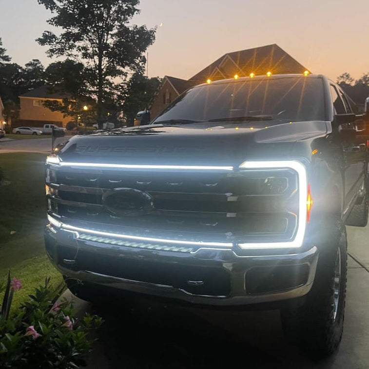 2023-2024+ Ford Super Duty F250 F350 LED Grill Accent Lights Bar Kit