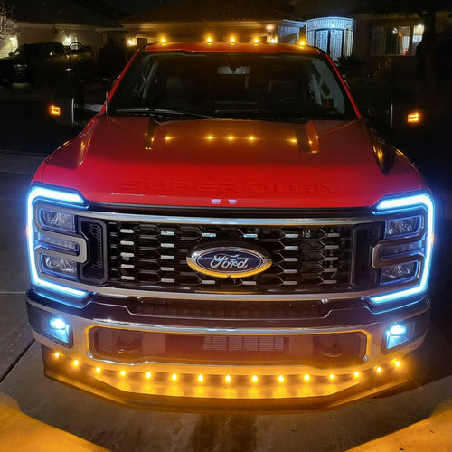 1990-2024+ Ford F250 F350 Super Duty Front Valance LED Accent Running Lights Kit