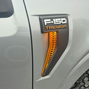 2021-2026+ Ford F150 LED Fender Vent Lighting Kit - Plug & Play - AutoLEDTech.com