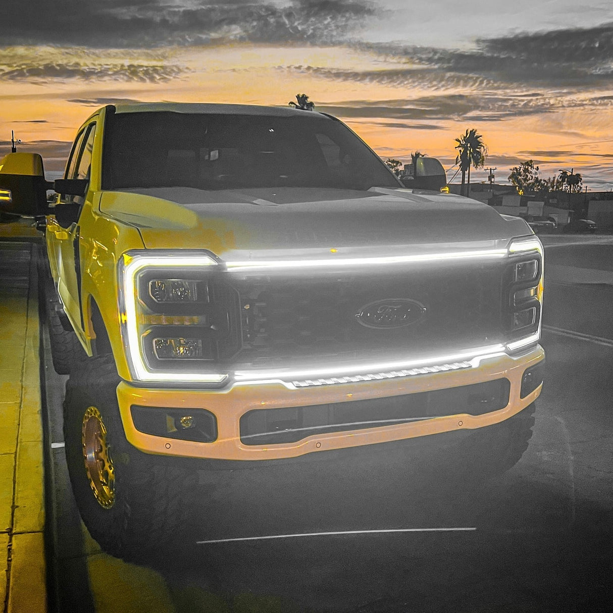 2023-2025+ Ford Super Duty F250 F350 LED Grill Accent Lights Bar Kit