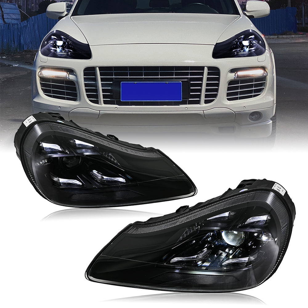 2007-2010 Porsche Cayenne 957 Matrix LED DRL Projector Headlights