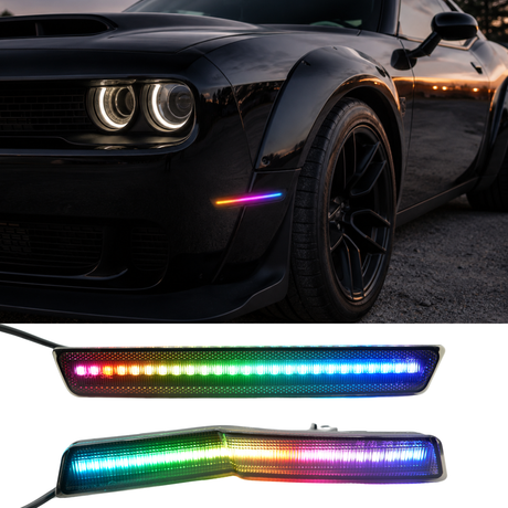 2018-2023 Dodge Challenger Widebody RGB Flow Series LED Side Markers