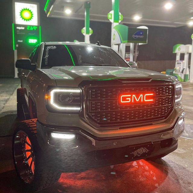 Illuminated GMC RGBW LED Badge Emblem Logo (RGBW | Flow Series) LED headlight kit AutoLEDTech Oracle Lighting Trendz Flow Series RGBHaloKits OneUpLighting Morimoto