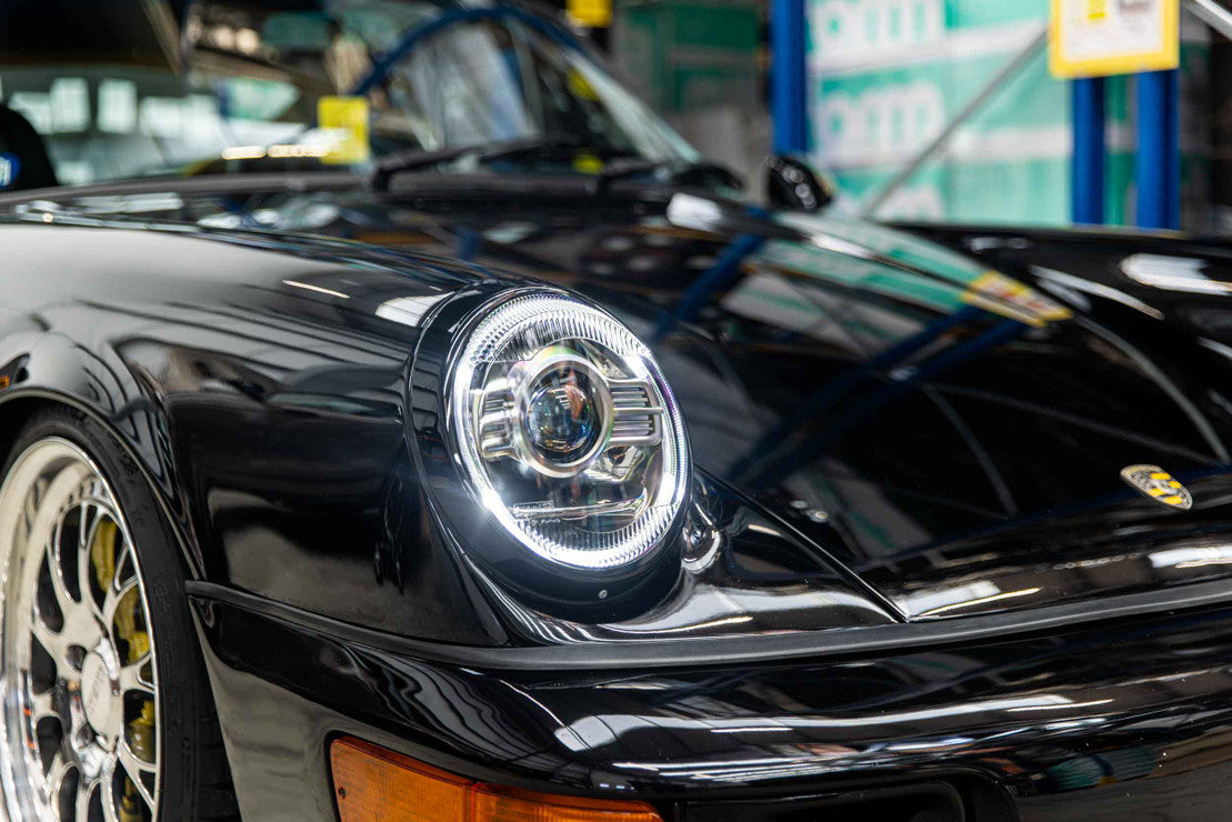 1964-1994 Porsche 911 912 964 Bi-LED DRL Projector Headlights - AutoLEDTech.com