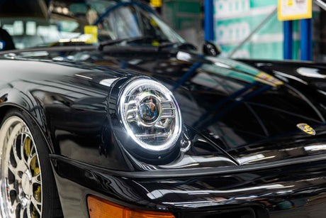 1964-1994 Porsche 911 912 964 Bi-LED DRL Projector Headlights - AutoLEDTech.com