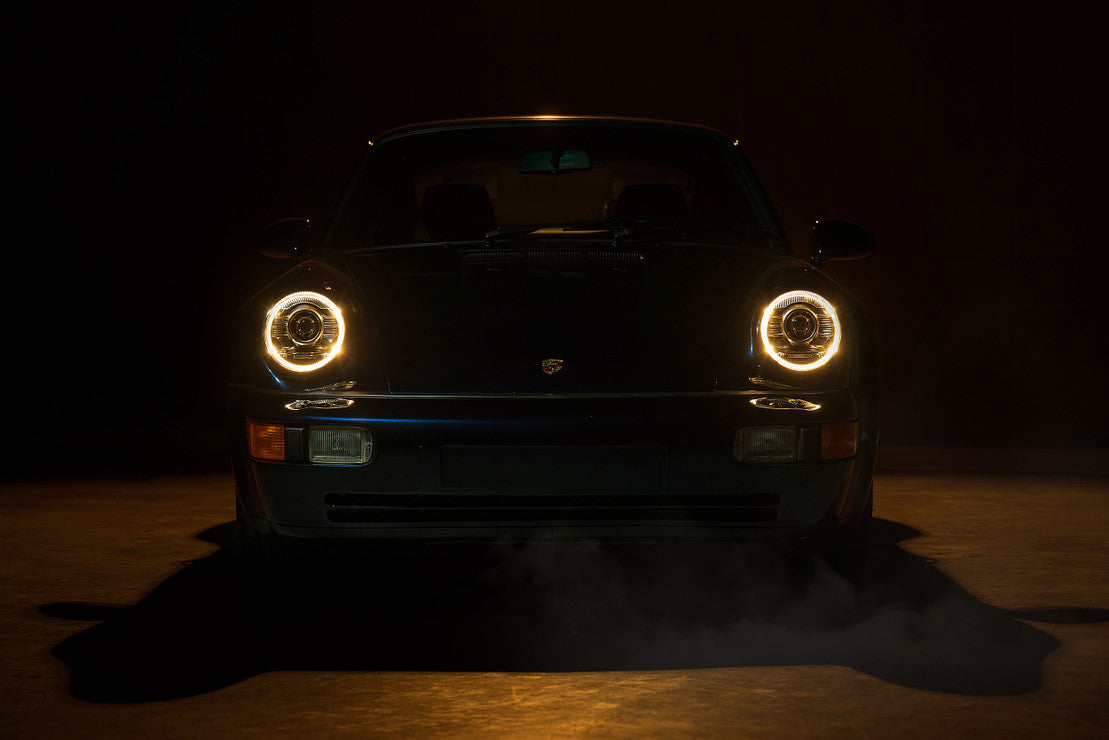 1964-1994 Porsche 911 912 964 Bi-LED DRL Projector Headlights - AutoLEDTech.com