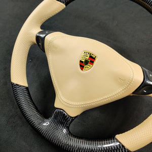 1995-2005 Porsche 996 993 986 Custom Carbon Fiber Steering Wheel - AutoLEDTech.com