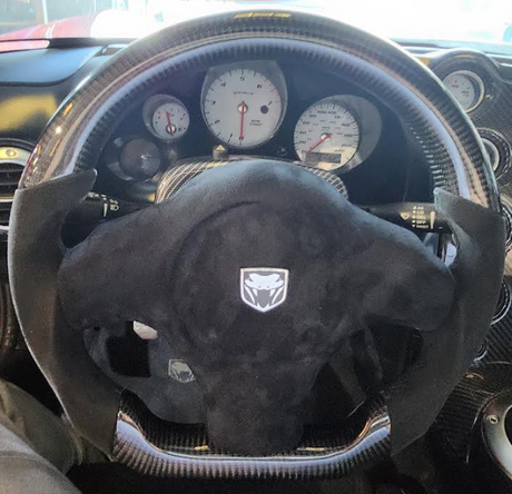 1996-2010 Dodge Viper Custom Carbon Fiber LED Steering Wheel - AutoLEDTech.com